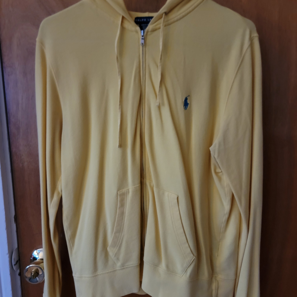 Polo by Ralph Lauren Women's Zip UpYellow Hoodie
